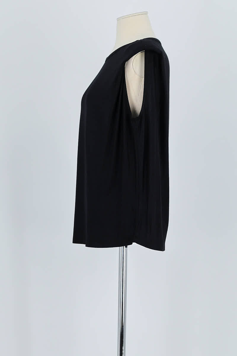 Top sans manche Majestic Filatures  Noir