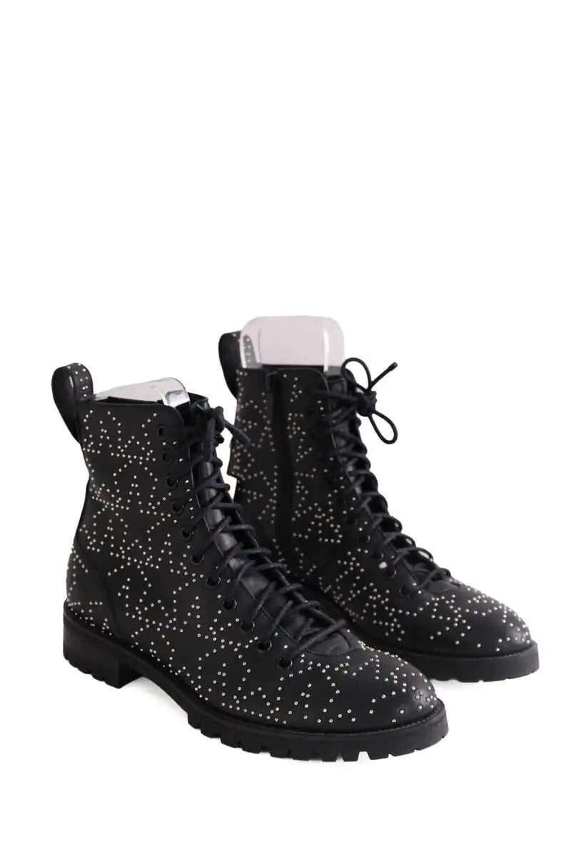 Boots à lacets Jimmy Choo Noir en Cuir