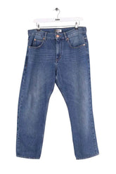 Jean droit Isabel Marant Bleu en Coton, taille M - Seconde Main