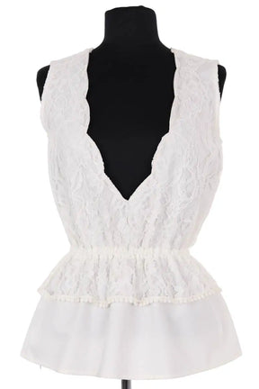Top sans manche Saaj Blanc en Synthétique, taille S - Seconde Main