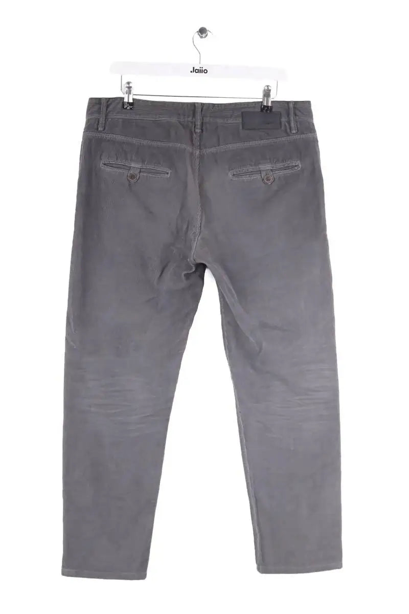 Pantalon droit Fendi Gris en Coton