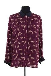 Chemise Paul & Joe Violet en Viscose, taille L - Seconde Main
