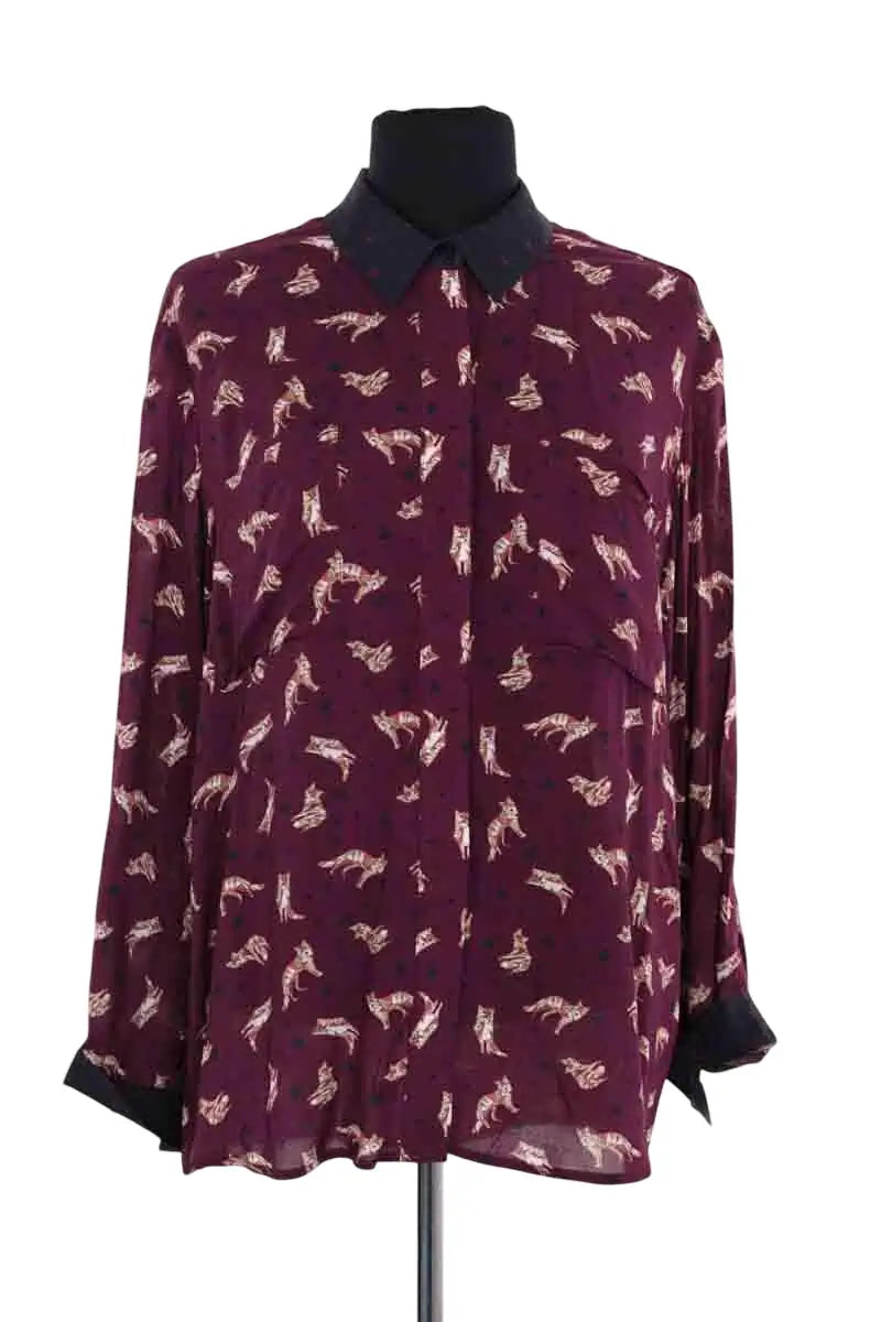 Chemise Paul & Joe Violet en Viscose, taille L - Seconde Main