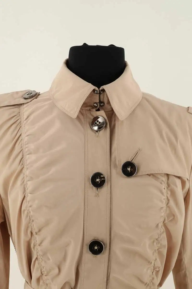 Trench-coat Burberry Beige en Synthétique