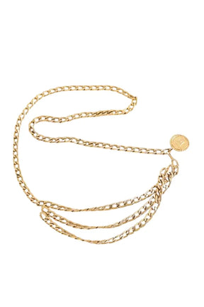 Ceinture chaîne Chanel Doré en Métal, taille L - Seconde Main
