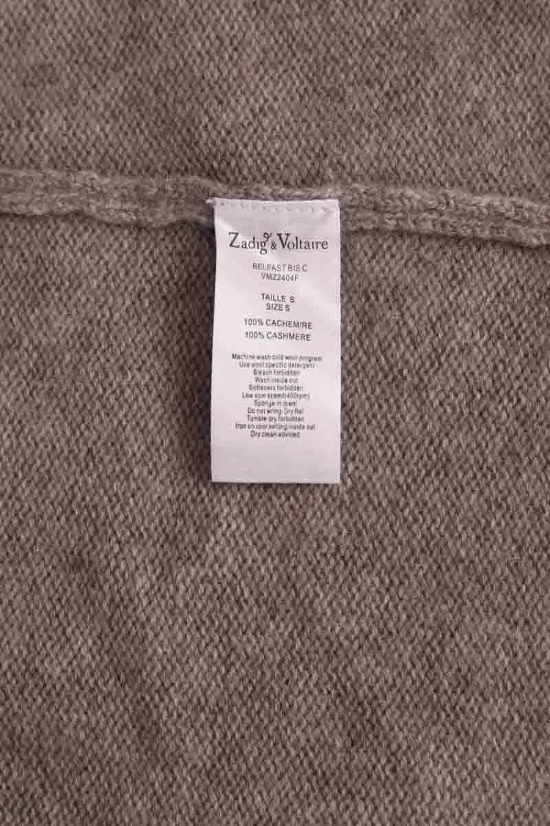 Cardigan Zadig & Voltaire Beige en Cachemire