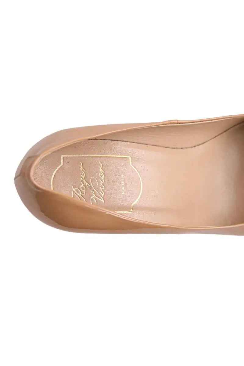 Talons Roger Vivier Camel en Cuir verni