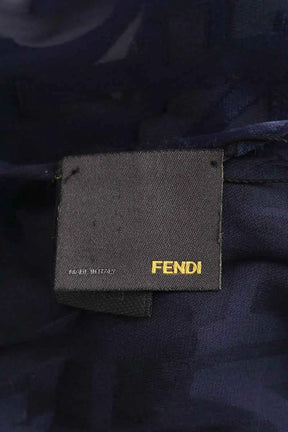 Étole Fendi Bleu en Viscose