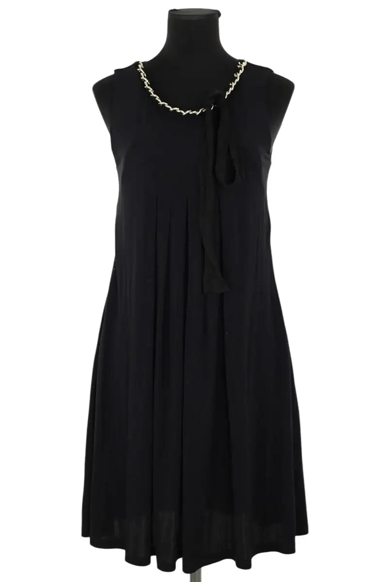 Robe Marella Noir en Synthétique, taille M - Seconde Main
