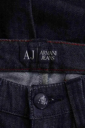 Jean droit Armani Jeans Bleu en Coton