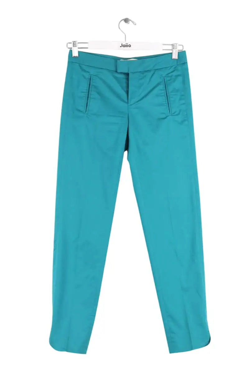 Pantalon Maje Turquoise en Coton, taille XS - Seconde Main