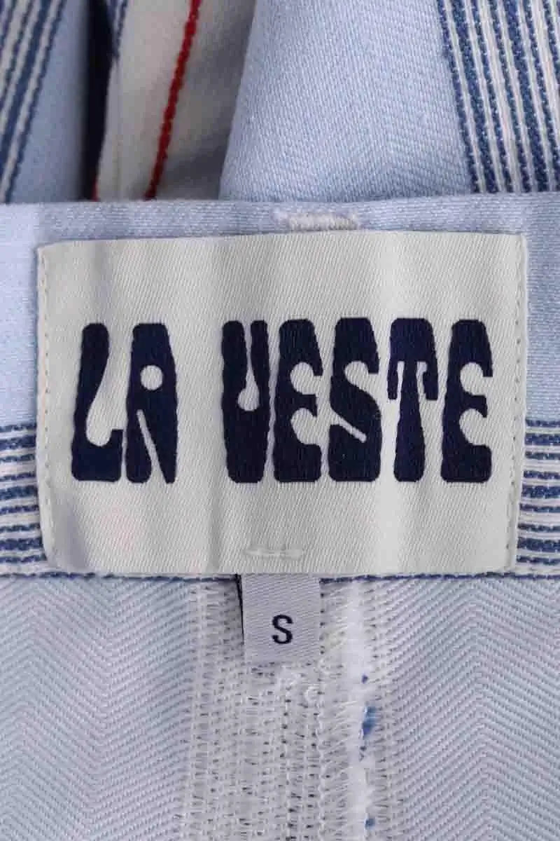 Pantalon La Veste Bleu en Coton