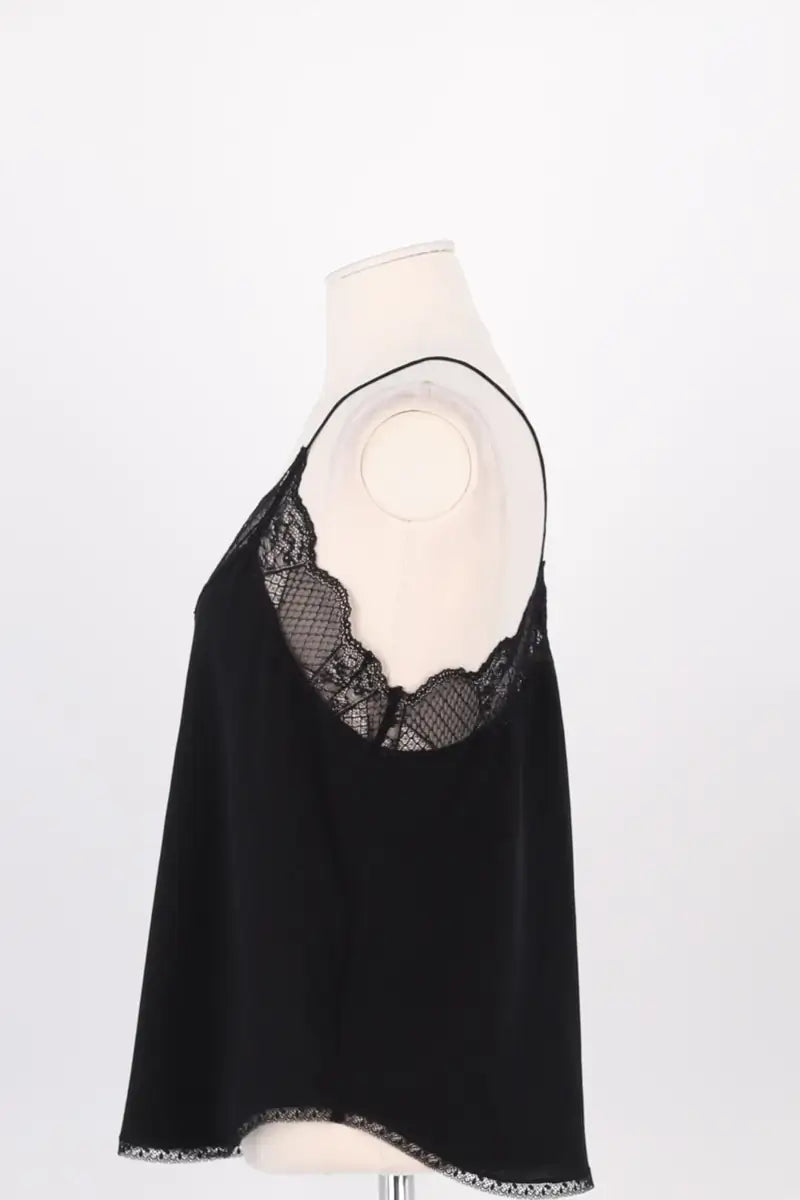 Top sans manche Zadig & Voltaire Noir en Soie