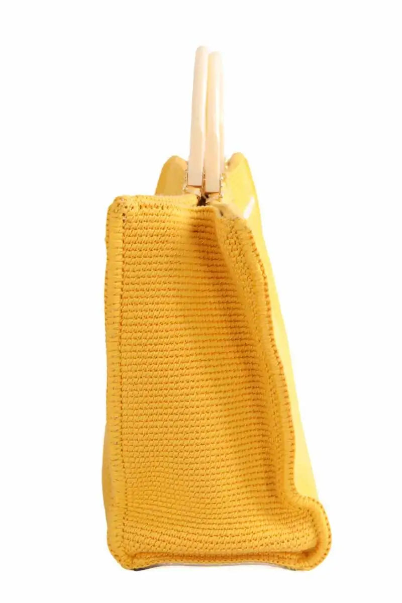 Cabas Fendi Sunshine Jaune en Coton