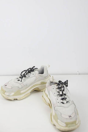 Baskets Balenciaga Triple S Blanc
