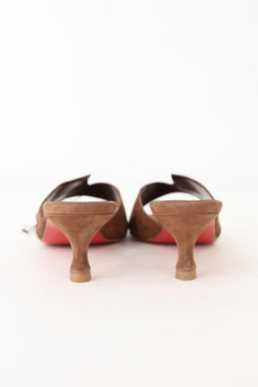 Mules Christian Louboutin  Marron
