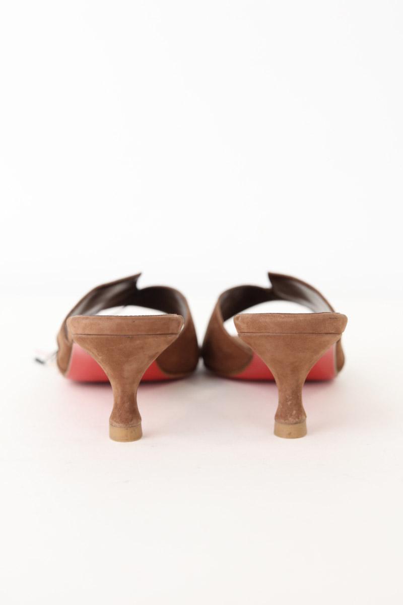 Mules Christian Louboutin  Marron