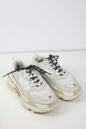 Baskets Balenciaga Triple S Blanc